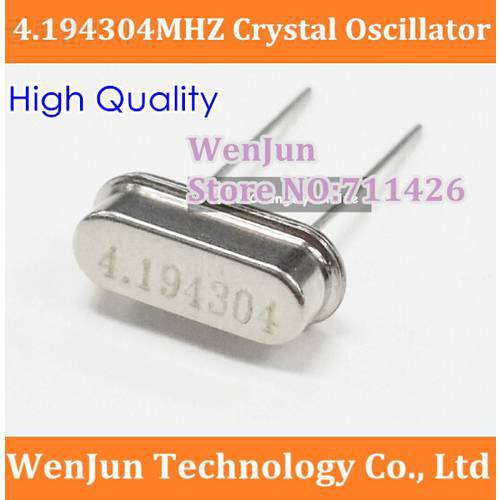 free shipping 4.194304MHZ Crystal Oscillator 4.194304MHZ Plug-in crystal HC-49S Quartz crystal 20PPM 20PF