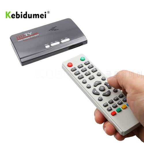Kebidu 1080P HDMI-compatible digital HD Satellite receiver EU Plug DVB-T/DVB-T2 TV Tuner Receiver DVB T/T2 TV Box VGA AV CVBS
