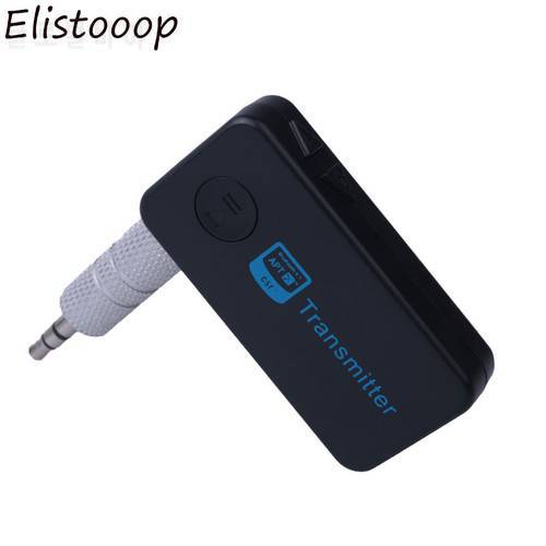 Elistooop Portable Bluetooth 4.1 Stereo Transmitter Sender Dongle Wireless Adapter 3.5mm Mic for Tablets PC 2018 New