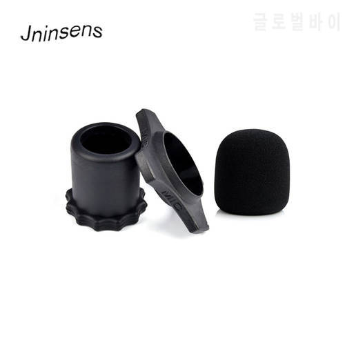 1 Set Microphone Accessories Mic Cover Protection Protector Anti Slip Roller Ring Windscreen Sponge for Karaoke Microphone KTV