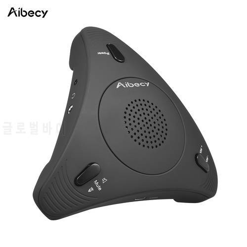 Aibecy USB Desktop Computer Conference Omnidirectional Condenser Microphone Mic Speaker Speakerphone for Business Video Meeting