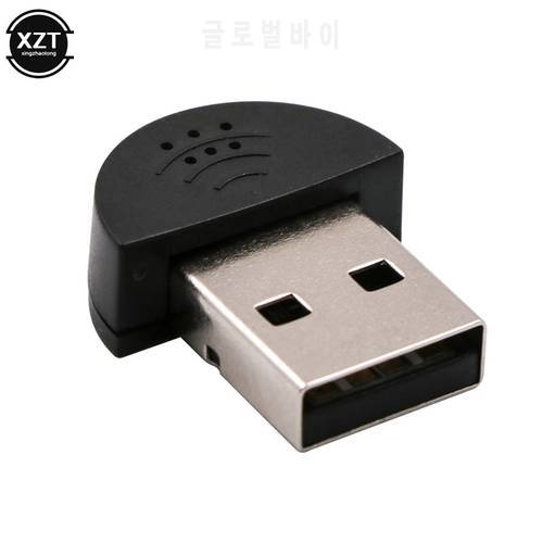 Super Mini USB 2.0 Microphone Portable Studio Speech MIC Audio Driver Free for Laptop/Notebook/PC/MSN/Skype USB Adapter