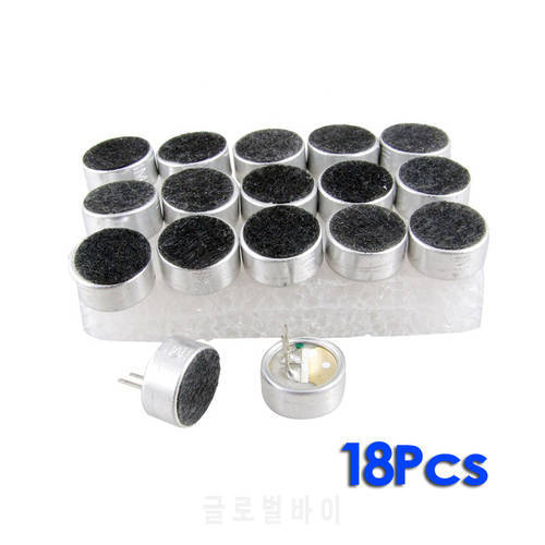 Brand New Hot Sale 18 Pieces 9.5mm Dia MIC Capsule Electret Condenser Microphones