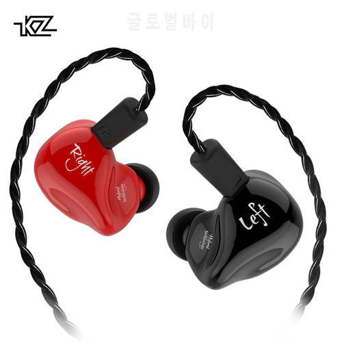 KZ ZS4 1DD+1BA Hifi Sport In-ear Earphone Dynamic Driver Noise Cancelling Headset Replacement Cable AS10 ZS6