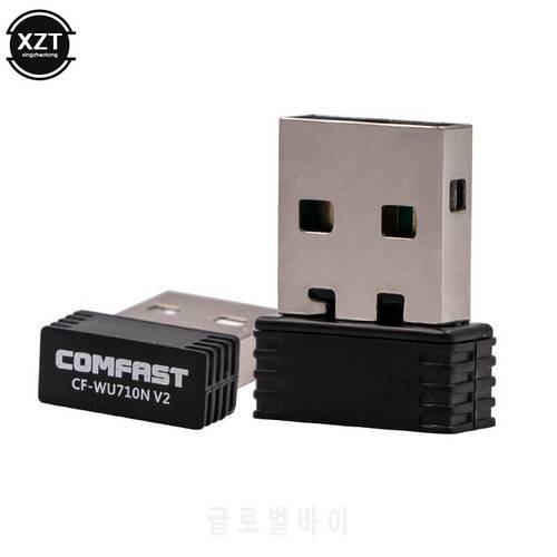 Comfast CF-WU710V2 Mini USB Wifi adapter 2.4G Wifi dongle 802.11b/g/n Wifi Emitter Wi fi Receiver Network Card Antenna