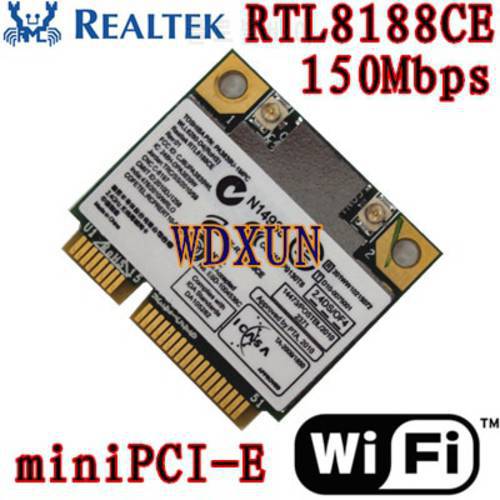 Realtek Rtl8188ce Wireless Wlan Wifi Card Acer Asus Toshiba 150mbps Half Mini Pci-e Pcie For Laptop Network Modem 802.11bgn