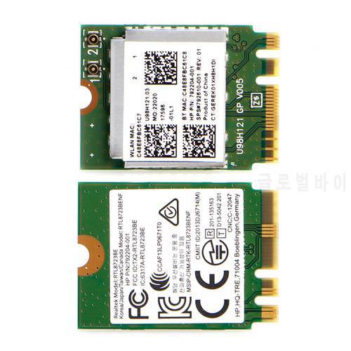 2018 Mini Wireless WIFI Card Interface RTL8723BE 792204-001 For HP for DELL for Asus