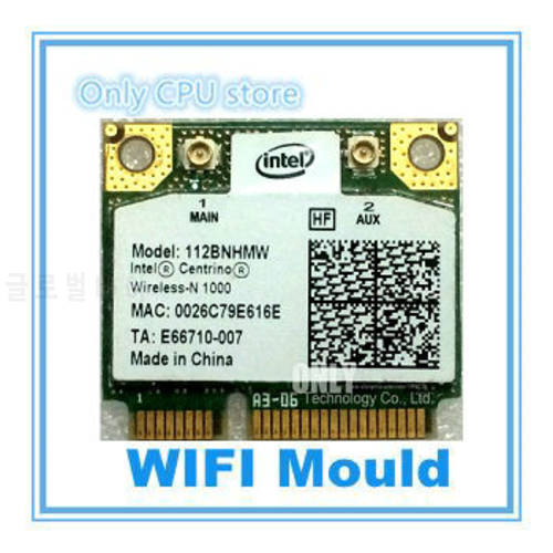 300M Laptop Wlan Network Adapter for Intel Wireless-N 1000 112BNHMW 300Mbps Wifi Half Mini PCI-E Card For Asus Acer Dell