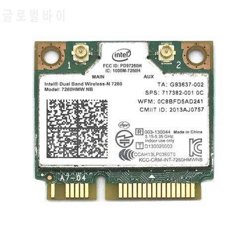 for Intel Wireless-N 7260 7260HMW NB Mini PCI-E 802.11b/g/n 300M Wifi Card for HP EliteBook 820 840 850 FIT 400PO 600PO 800EO