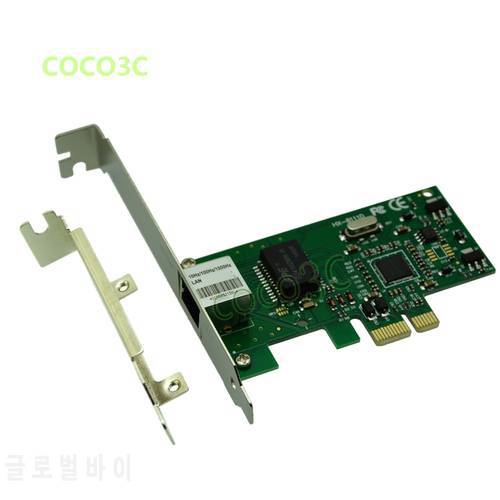 Desktop 1000Mbps Gigabit Ethernet Network Controller Card PCI-e to RJ45 Lan Adapter Converter with Low Profile Bracket