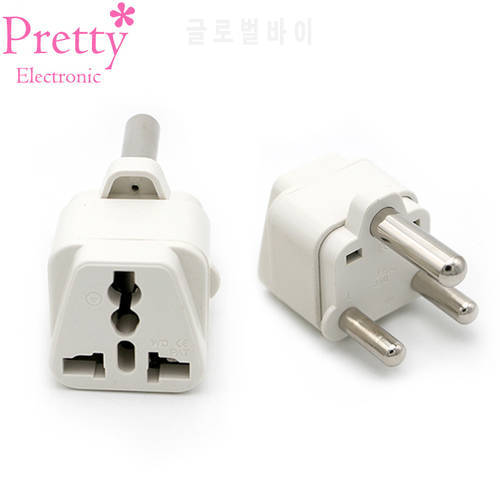 Hot Sale Universal UK/US/EU/AU to Large South Africa 3 pin Travel Power Adapter Plug Socket to 3-Pin Prong for India Nepal