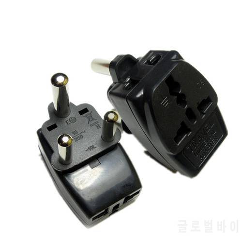 2 in 1 Type M Large 15 amp BS 546, 2 Port Multi Outlet Black Color 1 TO 3 EU AU USA PLUG 16A South Africa Travel Adapte