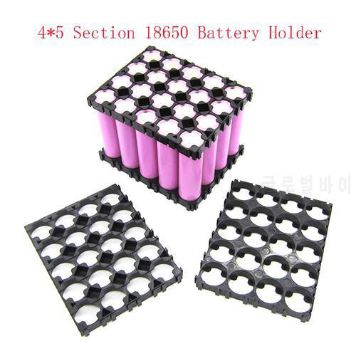 1Pcs 4*5 Cell 18650 Batteries Spacer Radiating Shell Plastic Heat Holder Bracket 4x5 18650 Bracket