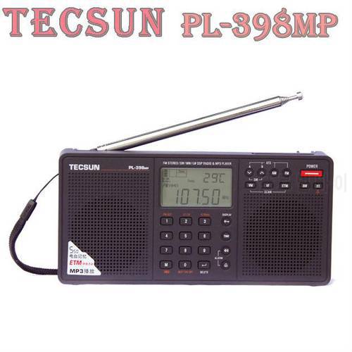 TECSUN PL-398MP FM Stereo/SW/MW/LW DSP Welt Band Radio Mp3-player-Schwarz
