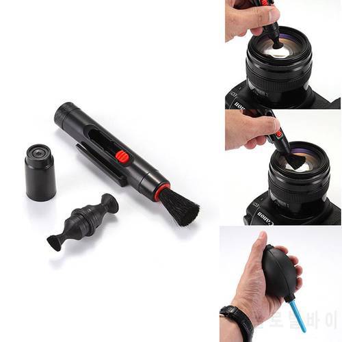 1SET 3 In 1 Keyboard Clean Kit Cleaning Suit Cloth Camera Cleaner Pen Air Blaster Blower Accessories For Camera Keyboard Phone