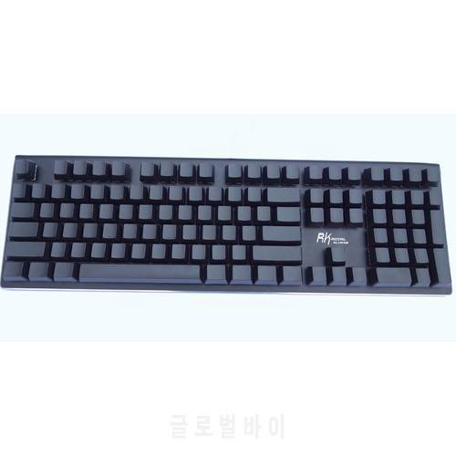 OEM Black PBT Keycaps ANSI ISO Layout Top Print Side Blank for Cherry MX Switches on Mechanical Keyboard
