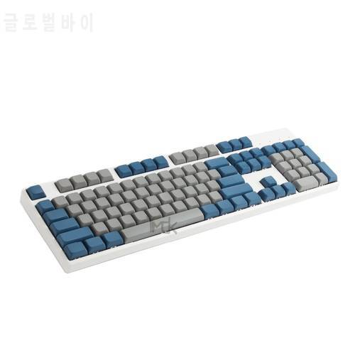 YMDK XDA Blue Gray Blank Full Keycap For MX Mechanical Keyboard Steelseries Ergodox Filco Corsair UHK Planck IKBC Vortex core
