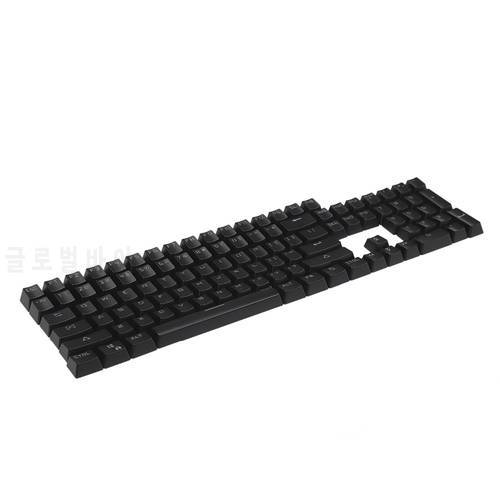 Black White ABS PBT Keycaps Doubleshot 104 Backlit keycap OEM Profile For MX Mechanical Keyboard