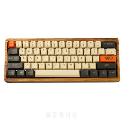 YMDK Carbon 61 87 104 Top Print Blank Keyset Thick PBT OEM Profile Keycaps Suitable For MX Mechanical Keyboard