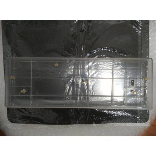 Clear poker case transparent case compact GH60 plastic Case 60% Mechanical Keyboard gh 60 Poker2 Faceu 60 base frame