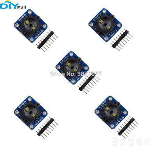 5pcs/lot GY-33 TCS34725 RGB Color Sensor Recognition Module I2C Serial for Arduino Replace TCS230 TCS3200