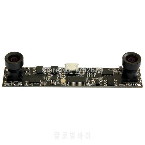 HD Dual lens USB Webcam MJPEG 30fps 1280*720 CCTV Video Surveillance Camera Board CMOS OV9712 1M Cable Industrial USB Camera