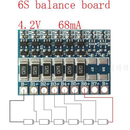 6S 4.2v li-ion balancer board