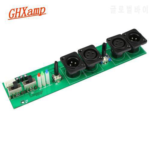 Ghxamp Subwoofer Bass Amplifier Preamplifier Board with adjustable frequency Adjustable Phase DC +-12V Overload Indication 1pc