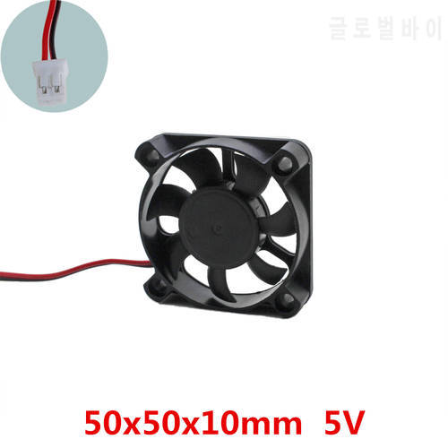 3pcs/lot 50x50x10mm 5010 fans DC 5V Brushless 5cm Fans cooling fan radiator