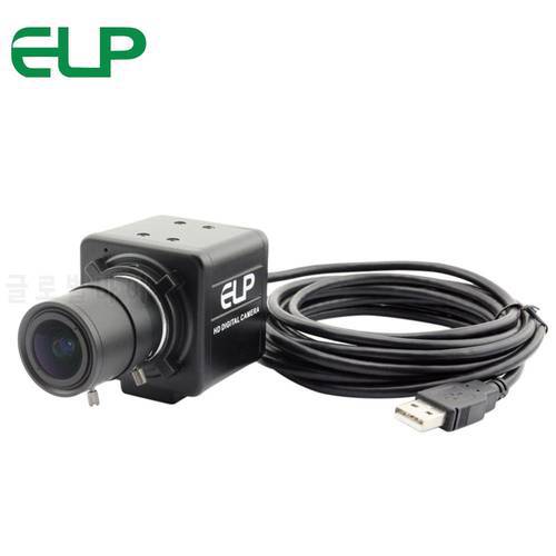 High Speed USB Webcam Camera MJPEG 60fps 1080P/120fps 720P/260fps 360P CMOS OmniVision OV46892.8-12mm Varifocal Lens Webcam