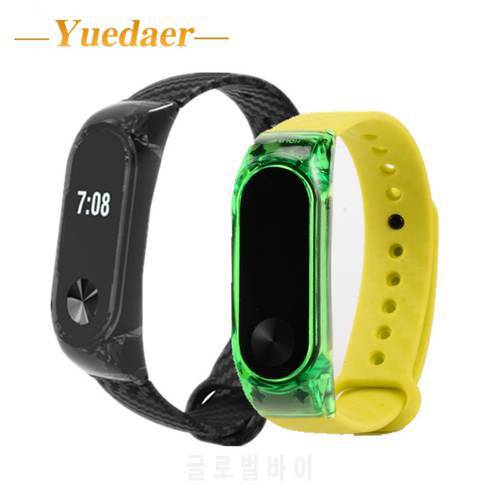 Yuedaer Miband 2 Silicone Strap For Xiaomi Mi Band 2 bracelet strap fitness tracker sport band replacement for xiomi mi band 2
