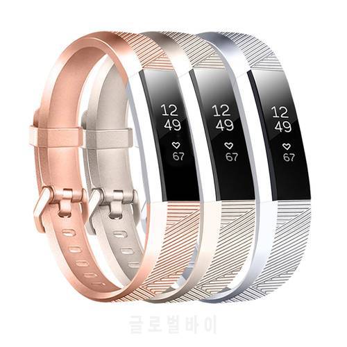 Baaletc 3 Pack For Fitbit Alta HR and Alta Bands Replacement Sport Accessory Band Wristbands with Metal Buckle For Fitbit Alta