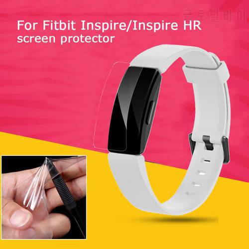 Soft TPU Screen Protector for Fitbit Inspire HR Bracelet Ultra Thin HD Protective Cover Film for Fitbit Inspire Accessories
