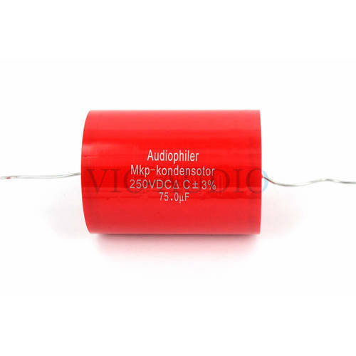 1PC Audiophiler Mkp Capacitor 75uf 250V DC 3% HIFI Fever Electrodeless Capacitor Audio Capacito Coupling Frequency Dividing 75uf