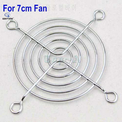 10 pcs Gdstime 70mm Fan Iron Net 7cm Computer PC Case Fan Grill Protector Metal Finger Guard Cover In Stock High Quality