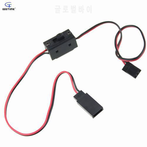 Gdstime 1pcs On / Off Switch Connector Plug JR Male to Female Cable For RC Li-po Battery