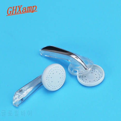 15.4mm headphone Earphone Shell Housing Transparent Flat Case With Cover Fashion Repair Parts for DP100 MX760 1Pairs