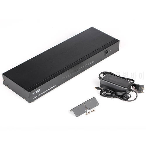 16 Port DVI splitter distributor 1 in 16 out Display HD 1080P HDTV for Video Conference Monitor 165MHz