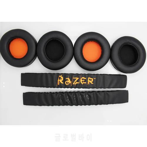 Replacement Headband Ear Pads Cushions Cover Earmuffs For Raze Kraken 7.1 Pro Gaming Headphone