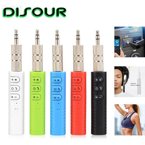 DISOUR Mini Bluetooth Receiver AUX 3.5mm Bluetooth Adapter Car Kit Handsfree Wireless Adapter Receptor For Car Headphone Speaker