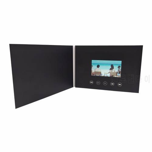 4.3inch black and white Video Brochure Cards for Presentations blank Digital Advertising Player 4.3 inch Screen Video booklet