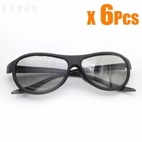 6pcs/lot Replacement AG-F310 3D Glasses Polarized Passive Glasses For LG TCL Samsung SONY Konka reald 3D Cinema TV computer