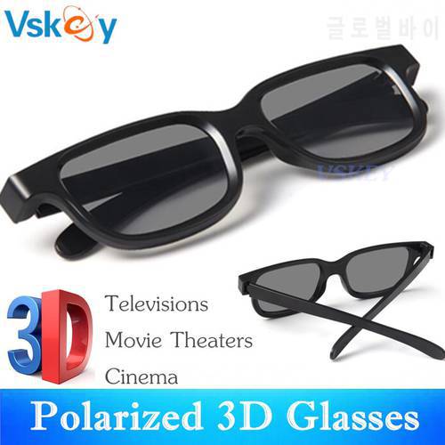 VSKEY 3PCS Polarized 3D Glasses for Passive 3D Televisions Real D Movie Theaters Cinema System Adults