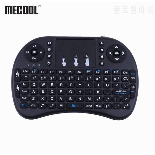 Mecool Mini Wireless Keyboard English 2.4GHz i8 Touchpad Fly Air Mouse For Android TV Box Remote Control MINI PC With Touchpad
