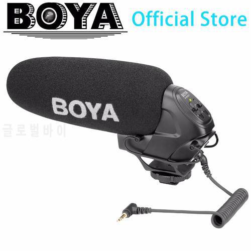 BOYA BY-BM3031 Super-Cardioid On-Camera Condenser Shotgun Microphone for DSLRs Camcorders Video Mirrorless Cameras Streaming