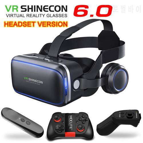 Original VR shinecon 6.0 version virtual reality and Standard edition andglasses 3D glasses headset helmets smartphone