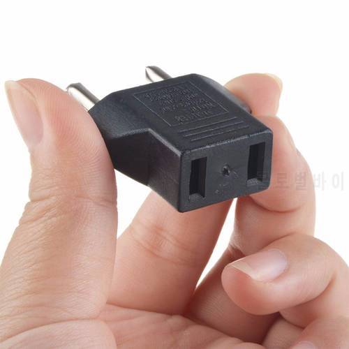 3pcs US To EU Travel Charger Power Adapter Wall Plug USA To Europe Portable European Regulation Charging Converter Plugs Adapter