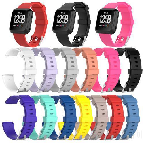 Replacement Silicone Rubber Band Strap Wristband Bracelet For Fitbit Versa/Versa Lite Smart Watch S/L Size