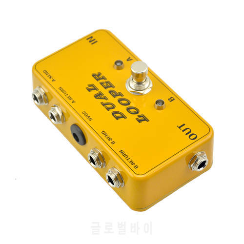 New AB Looper Effect Pedal loop Switcher true bypass for electric guitar pedal Orange foot switch
