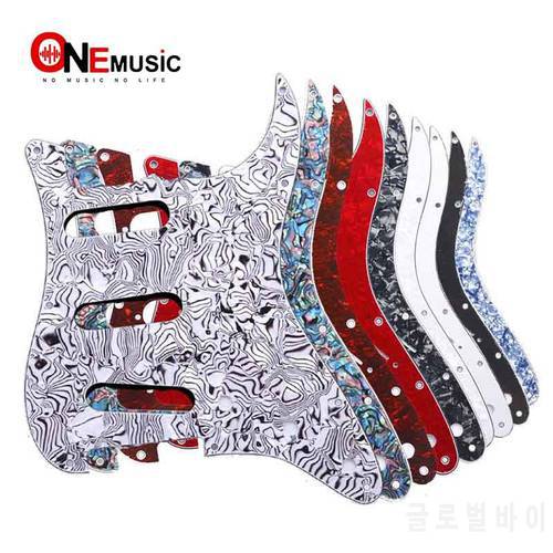 Multi Color 3 Ply 11 Holes SSS Guitar Pickguard Anti-Scratch Plate For ST FD Electric